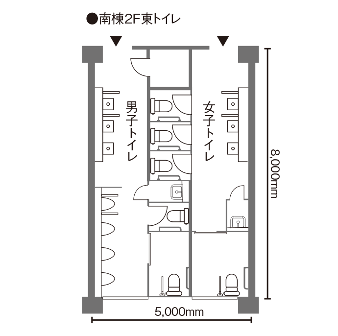 大津市立田上小学校トイレデータ